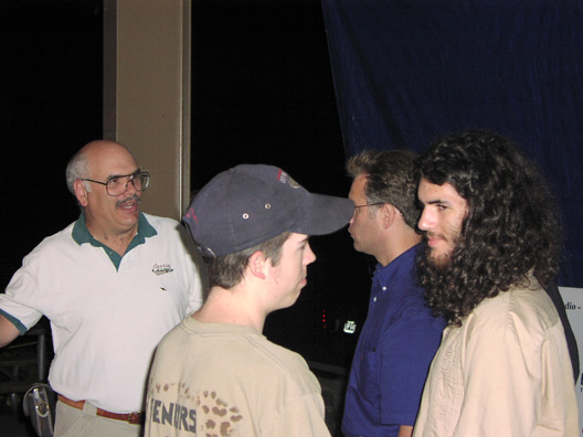 Stephen Edberg Talking to Visitors