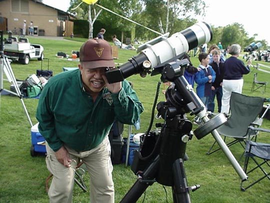 Glen Looking at Sunspots